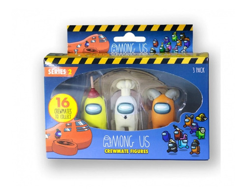 Among Us Crewmate Figures 3pk Window Box