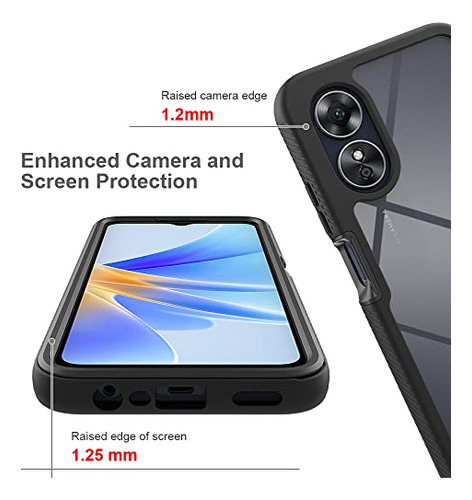 Funda Para Oppo A17 4g 2022 Cph2477 / A17k 4g Cph2471 Negro