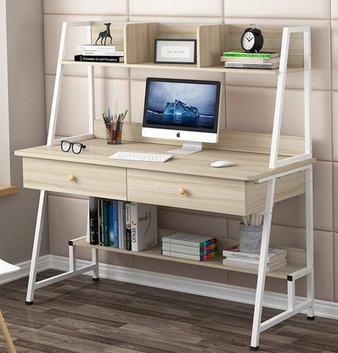 Escritorio Mueble Moderno Con Repisas Integradas - Mr Price