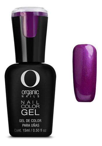 Color Gel Esmalte Uñas Organic Nails Color Midnight Purple