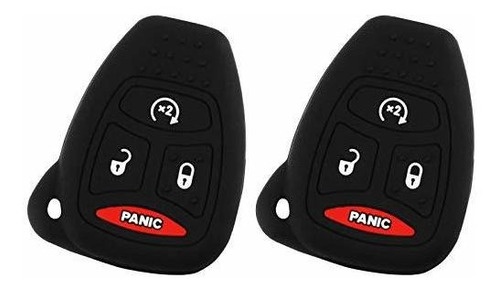 Carcasa Para Llaves, 2x Key Fob Keyless Entry Remote Cover P