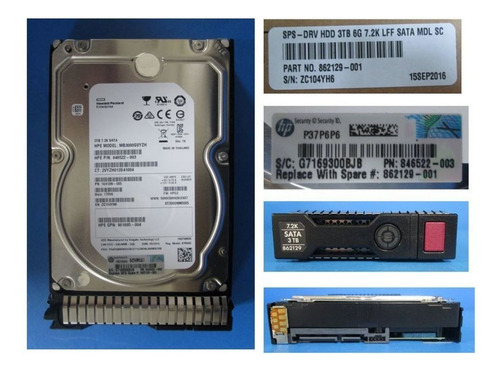 Disco Duro Interno Hp Mb3000gvyzh-sc 3tb 7200rpm 3.5inch Ds Color Plata