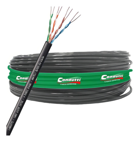 Cabo De Rede Lan Condutti Cat5e 4px24awg 100 Mt Landutti
