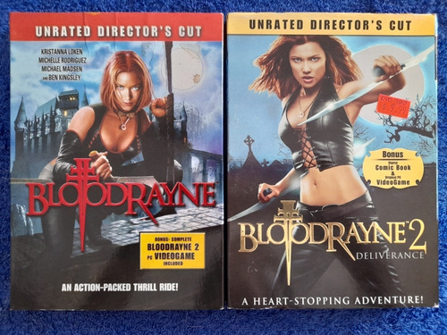 Películas Bloodrayne 1 Y 2 En Dvd Original 