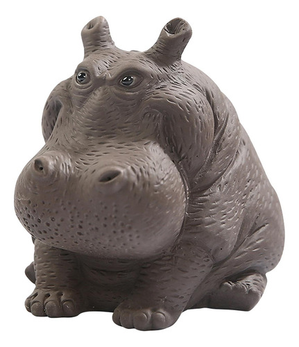 Pequeña Estatua De Hipopótamo Figura De Hipopótamo En