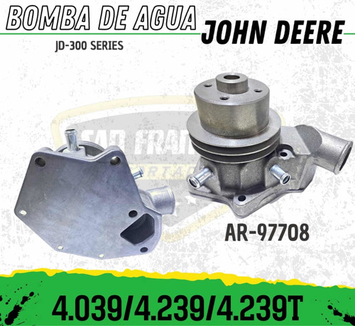 Bomba De Agua John Deere Serie 300 Ar97708 4.239/4.239t