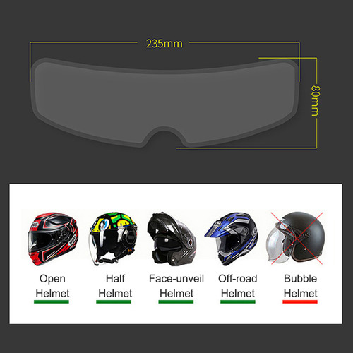 Casco De Bicicleta Antivaho Y Visor Con Película Para Lentes