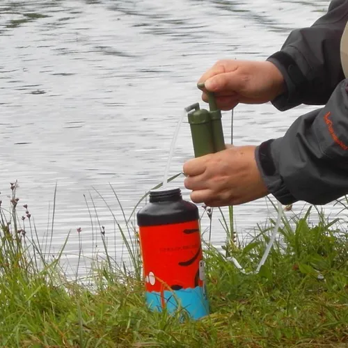 Ipree® Al Aire Libre Filtro De Agua Táctico Cerámico Esteril