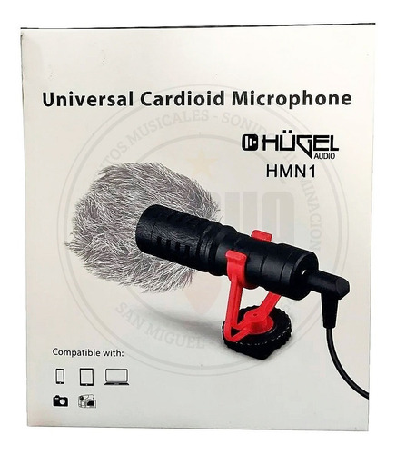 Imagen 7 de 9 de Microfono Condenser Hügel Hmn1 Celular Camaras C/paravientos