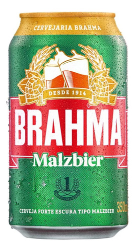 Cerveja Brahma Malzbier 350ml Com 6 Unidades