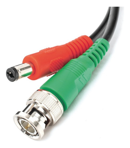 Cable Coaxial Armado Conector Bnc Y Alimentación 5m