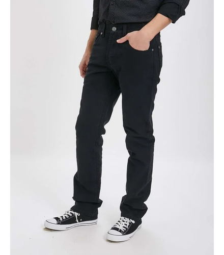 Pantalón Taverniti Jean Hombre Talle 60 Negro Nuevo 585