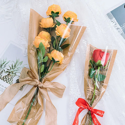 100 Sacos Individuais Para Embalagem De Flores, 100 Unidades