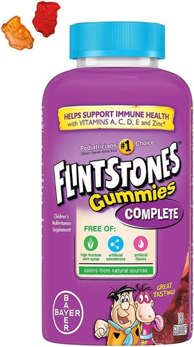 Vitaminas Picapiedras Niños Flintstones 180 Gomitas 