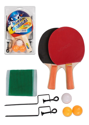 Set Raquetas,+malla+ Pelotas Ping Pong Tenis Mesa 