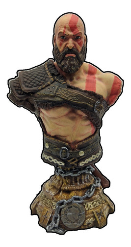 Busto Kratos God Of War Resina 3d 12 Cms