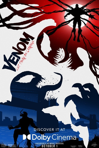 Póster Venom Let There Be Carnage Siluetas Edición Especial