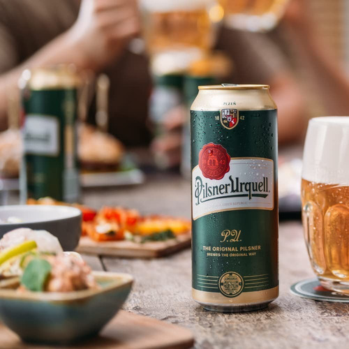 24 Latas De Cerveza Checa Pilsner Urquell 500ml