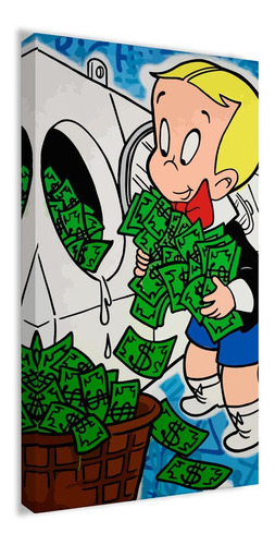 Cuadro Canvas Alec Monopoly Richie Rich Sala Recamara 80x140