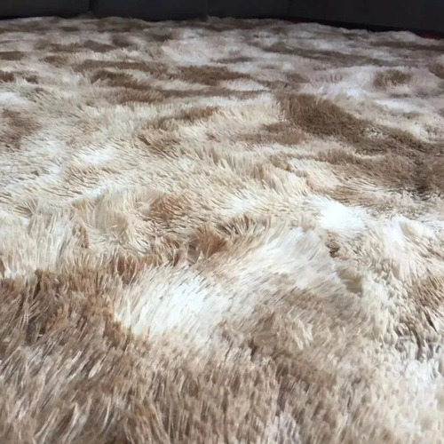 Alfombra peluda Shaggy Shaggy Mega Furry de color crema, 2,00 x 1,50