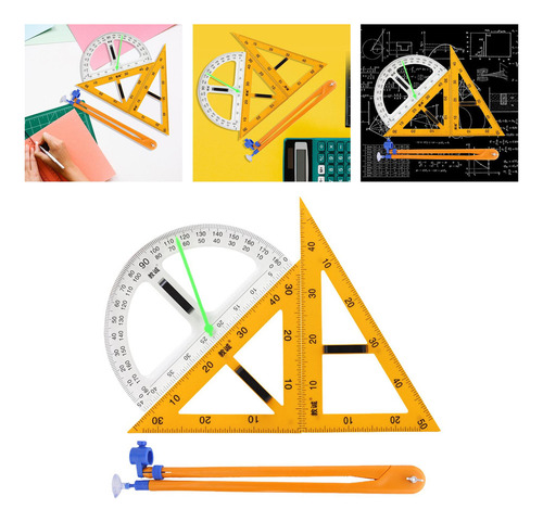 4 Unids Grandes Reglas De Geometría Matemática Gran