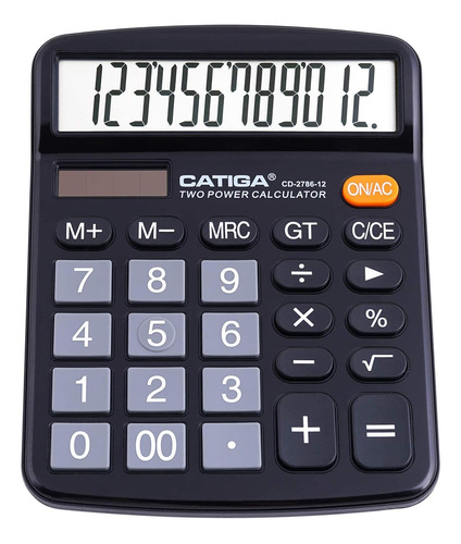 Calculadora De Escritorio De 12 Dígitos Pantalla Lcd G...