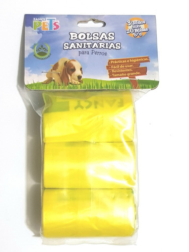 Bolsas Sanitarias Para Perro 60pz