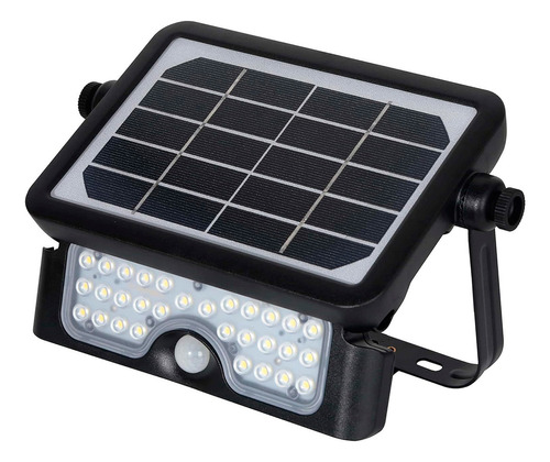 Reflector Solar Led Ssfl-5w Con Sensor Rebatible Exterior Color Blanco Frío