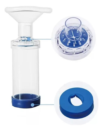 Aerocamara Adulto Valvula Inhalador Nebulizador Portatil L Inhalador Talla L Para Adultos Talla L Nebulizador Aerocamara Grande Marin Nebulizador Portatil Talla L Emergencias Traslado Nebulizador