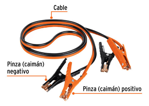 Cable Pasa Corrientes 3 Mt Calibre 8 Truper 17543