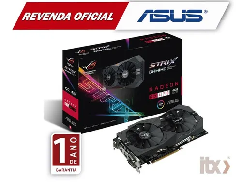 Tarjeta de video AMD Asus Radeon RX 400 Series STRIX RX470 04G