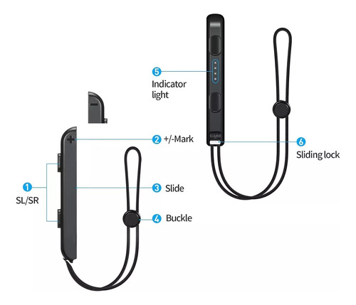 Par Correas Joy-con Wrist Straps Nintendo Switch Compatibles