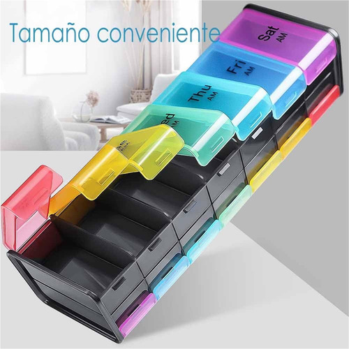 Organizadores Píldoras Semanal Pastillero Viaje Impermeable