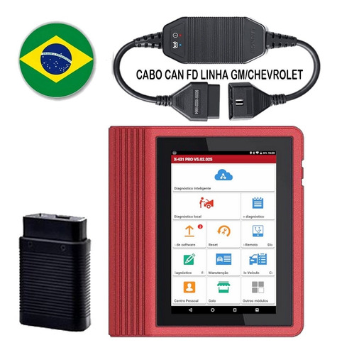 Scanner Launch X431 Pro 4 + Cabo Can Ford Gm Original Brasil