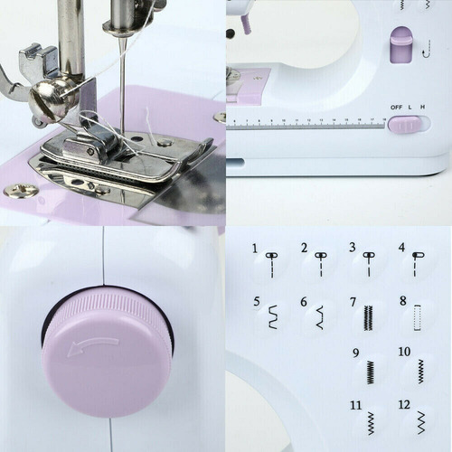 Máquina De Coser Eléctrica Portátil Doméstica De 12