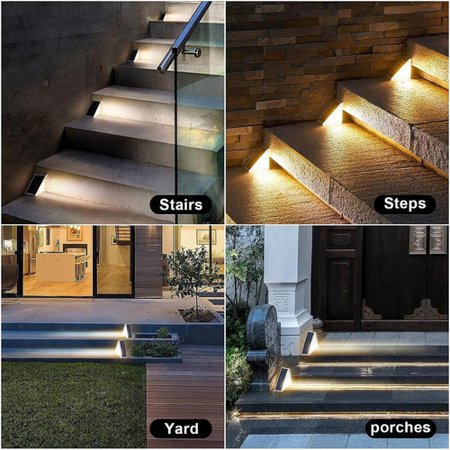 Luces Led, Luces De Escalera Solares 2 Monocristalinos 6v
