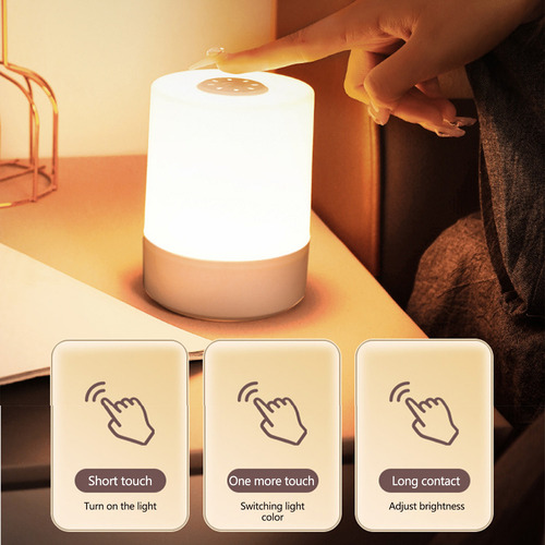 Luz Nocturna Pequeña Para Mesita De Noche Con Carga G, Inalá