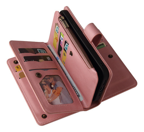 Funda Tipo Cartera For Motorola Moto G30 G60 G50 G73 Con 15