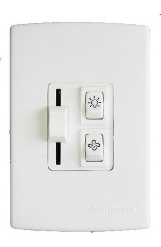 Imagem 1 de 1 de Controle Ventilador Deslizante 1 Lamp Qualitronix Qv36