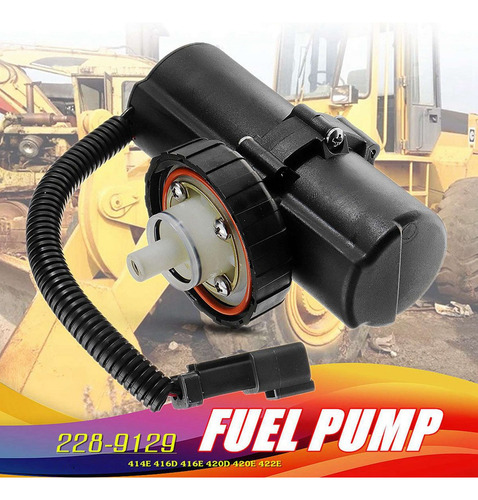 3 Bombas De Combustible 228-9129 2289129 Para Retroexcavador