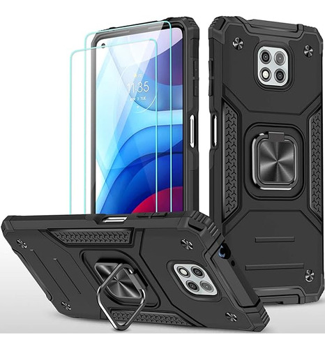 Funda Diseñada Para Moto G Power 2021 2 Protectores De Panta