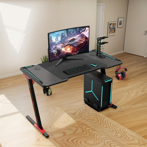 Escritorio Gamer Mut Z5 110x60x74 Cm Con Led