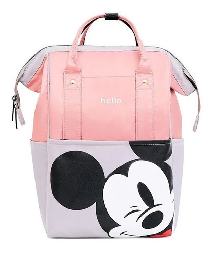 Mochila Pañalera Moderna Bolsa De Moda Diseño Kwaii Mickey 