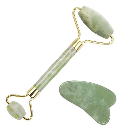 Rodillo De Jade Para De Masaje De Raspado Gua Sha De La Cara