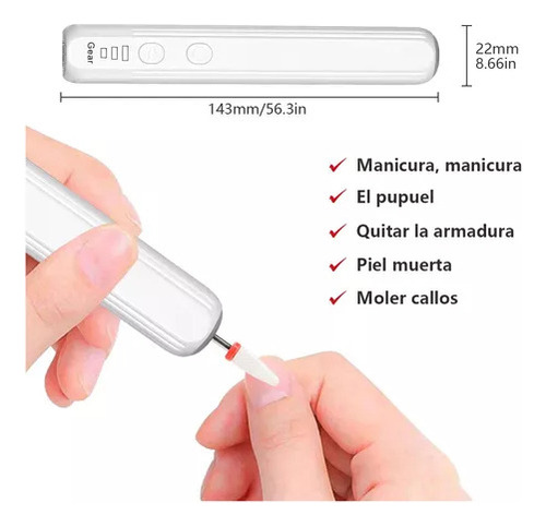 H Furadeira Elétrica Sem Fio, Lixa De Unhas Elétrica