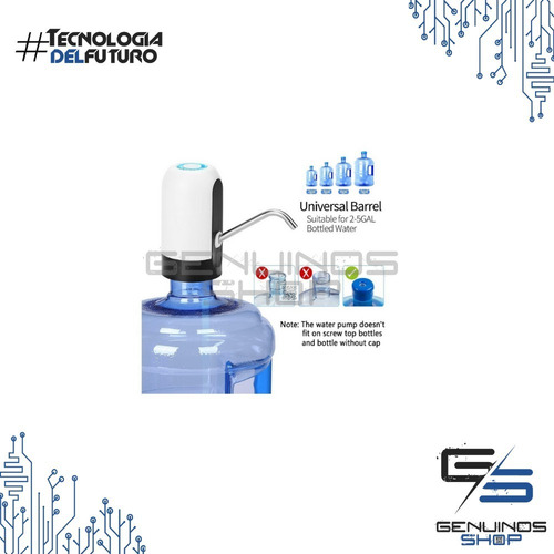 Dispensador De Agua Eléctrico Recargable Usb Bomba Universal