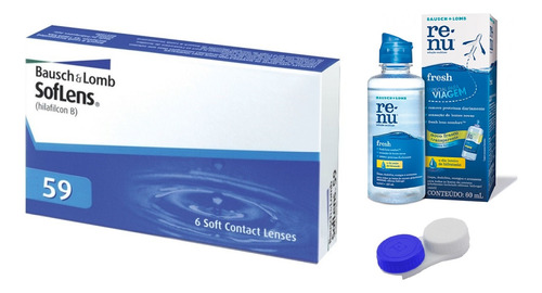 Lente De Contato Soflens 59 Incolor Com Grau - Bausch Lomb