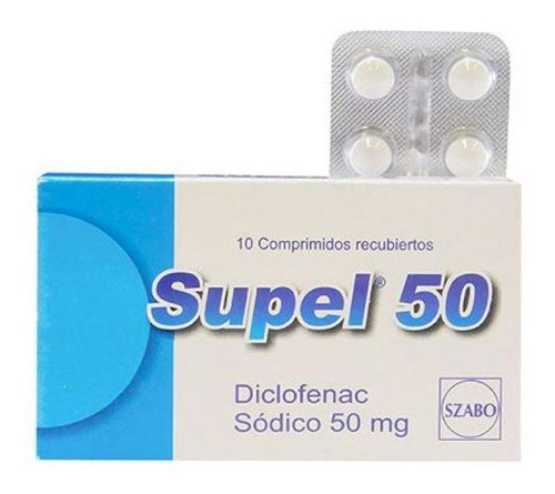 Supel 50 Mg 10 Comprimidos | Diclofenac