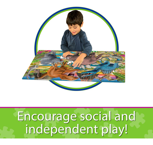 Puzle The Learning Journey, Dinosaurios Que Brillan En La Os