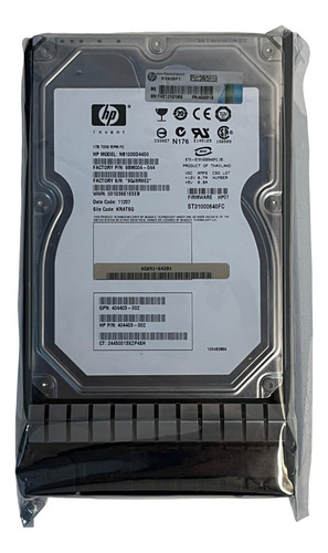 Hd Hp 1tb 7,2k 3,5 Fata 454414-001 Ag691-64201 Ag691a Ag691b Cor Prateado